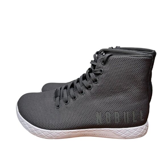 NOBULL Superfabric Canvas Trainer High Top Sneaker 8 Men/9.5 Women Gray Cross tr - Picture 1 of 8